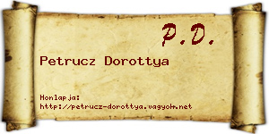 Petrucz Dorottya névjegykártya